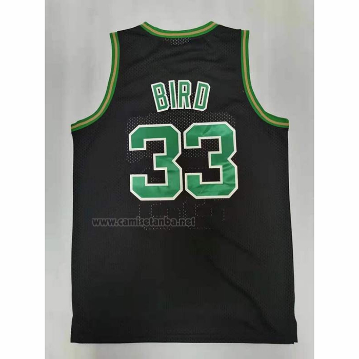 Camiseta Boston Celtics Larry Bird #33 Mitchell & Ness 1985-86 Negro